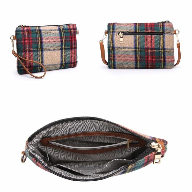 buffalo plaid crossbody