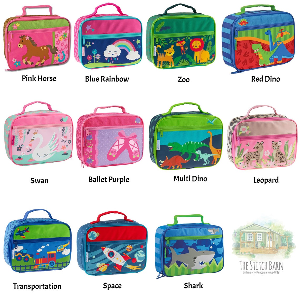 Monogrammed Stephen Joseph Lunchbox L Personalized Lunchbox L Etsy