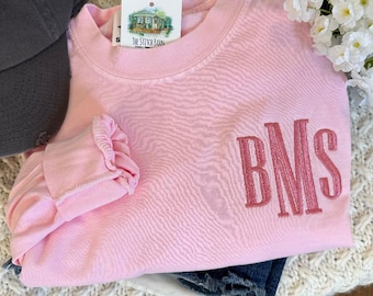 Cute Embroidered Personalized T-Shirt - Comfort Colors Monogrammed Tee - Custom Monogram T-Shirt - Gifts for Her - Best T-Shirt Ever