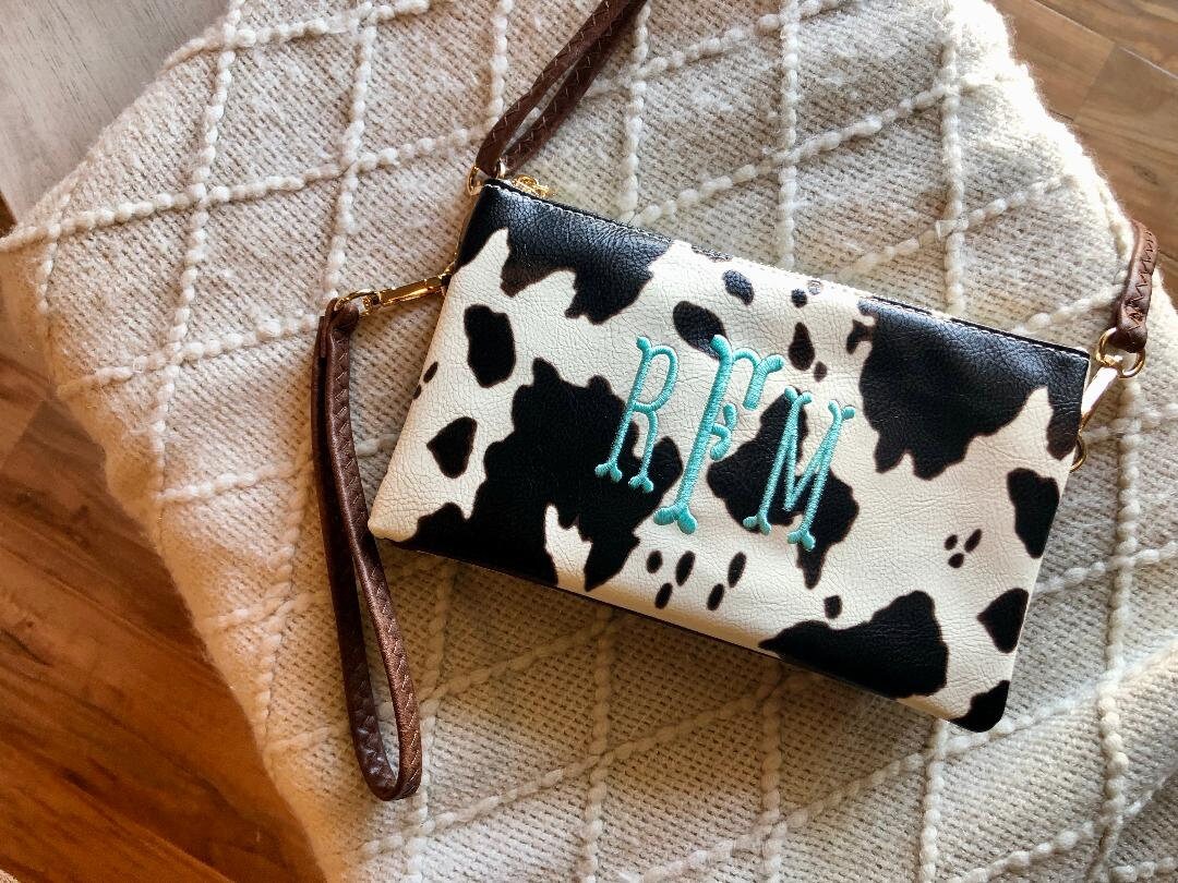 Cow print clutch hotsell