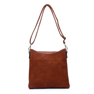 Monogrammed Crossbody Bag, Personalized Three Compartment Handbag ...