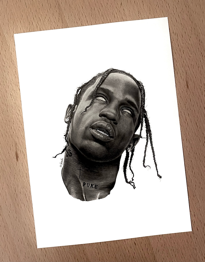 travis scott 1 drawing