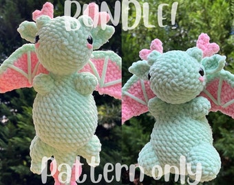 Crochet dragon pattern bundle