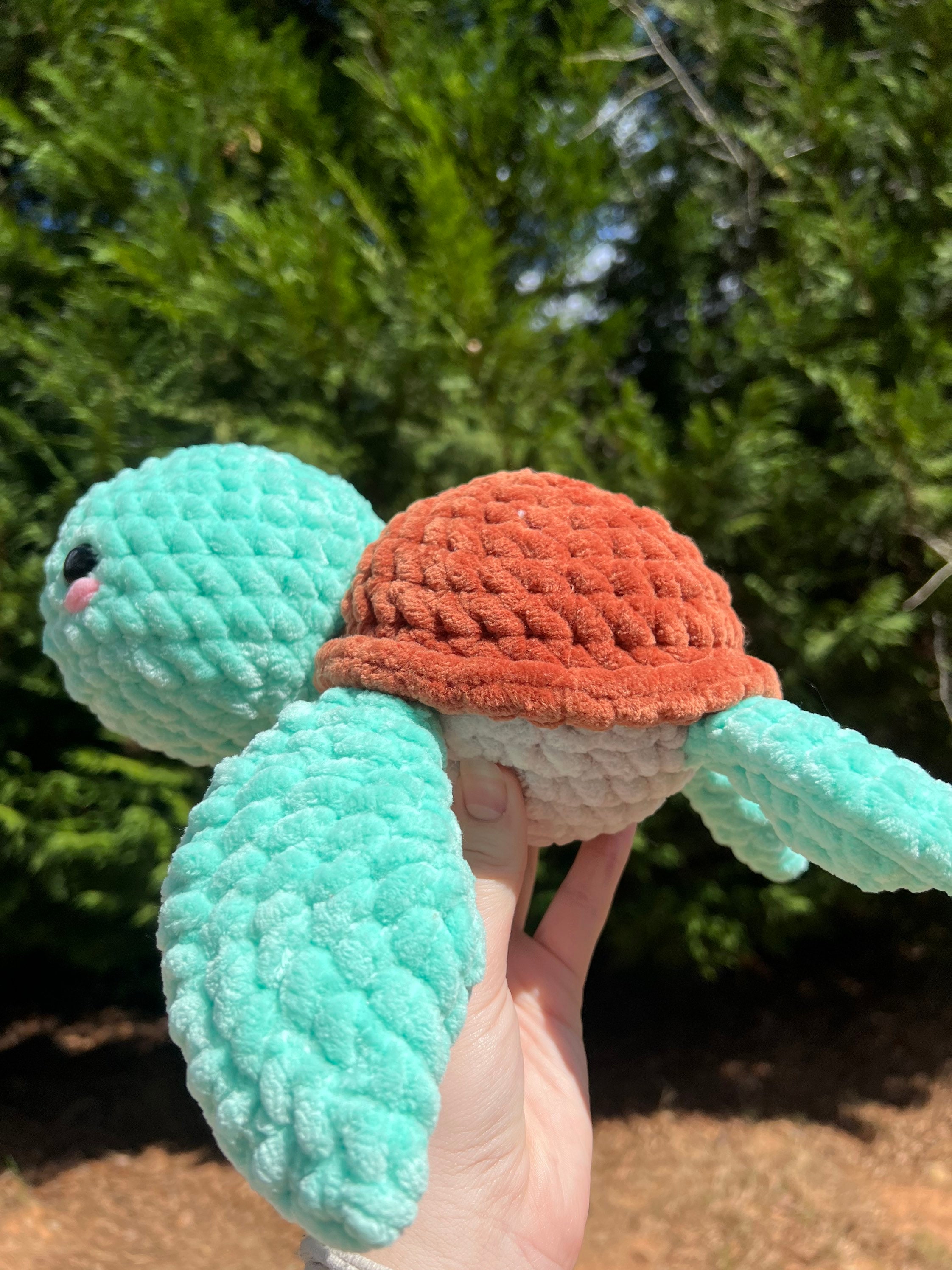 Chunky Crochet Sea Turtle Plushie - Etsy