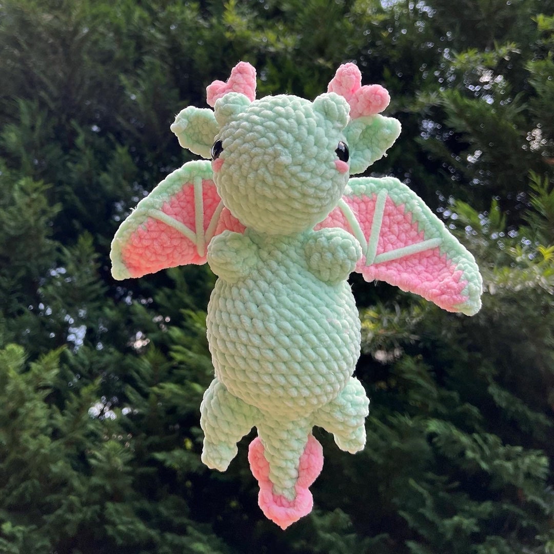 Crochet dragon plushie