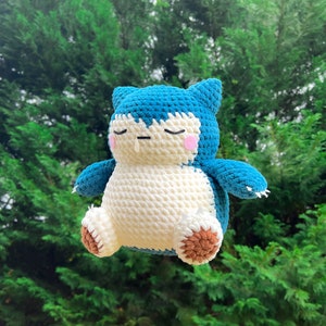 Crochet snorlax plushie