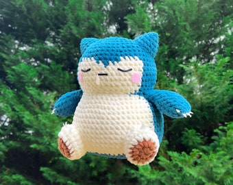 Crochet snorlax plushie