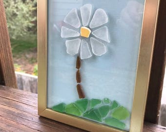 Lake Erie Beach Glass Flower