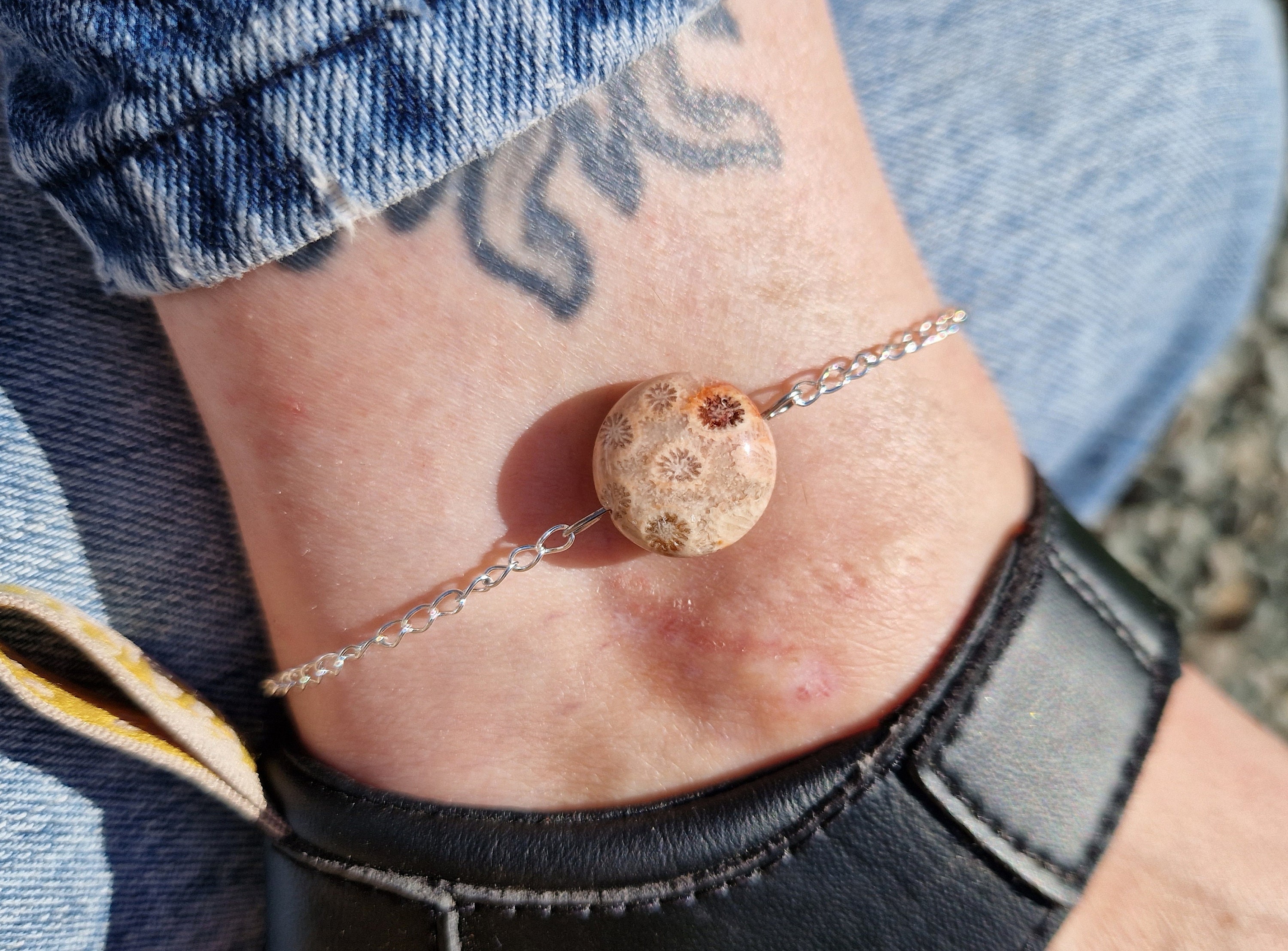 Fossil Anklet Etsy Canada