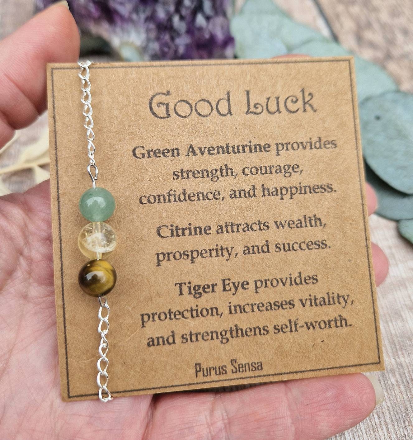 Good Luck Crystal Bracelet. Crystal Bracelet for Good Luck. Etsy