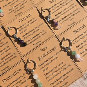 Personalisierter Kristall Schlüsselanhänger: Heilstein, Geschenk zur Selbstliebe