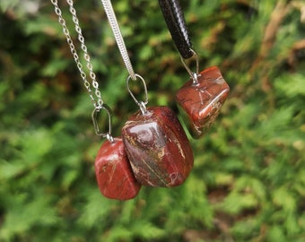 Red Jasper Necklace - Etsy UK