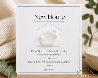 Neues Haus Geschenk, Kristall Andenken Karte zur Einweihung