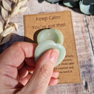 Crystal for luck / confidence. Crystal gift. Good luck crystal. Protection and support crystal gift. Green aventurine. New chapter. image 2