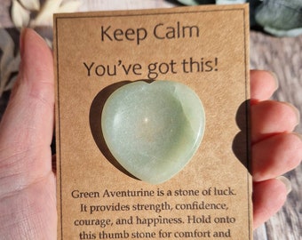 Crystal for luck / confidence. Crystal gift. Good luck crystal. Protection and support crystal gift. Green aventurine. New chapter.