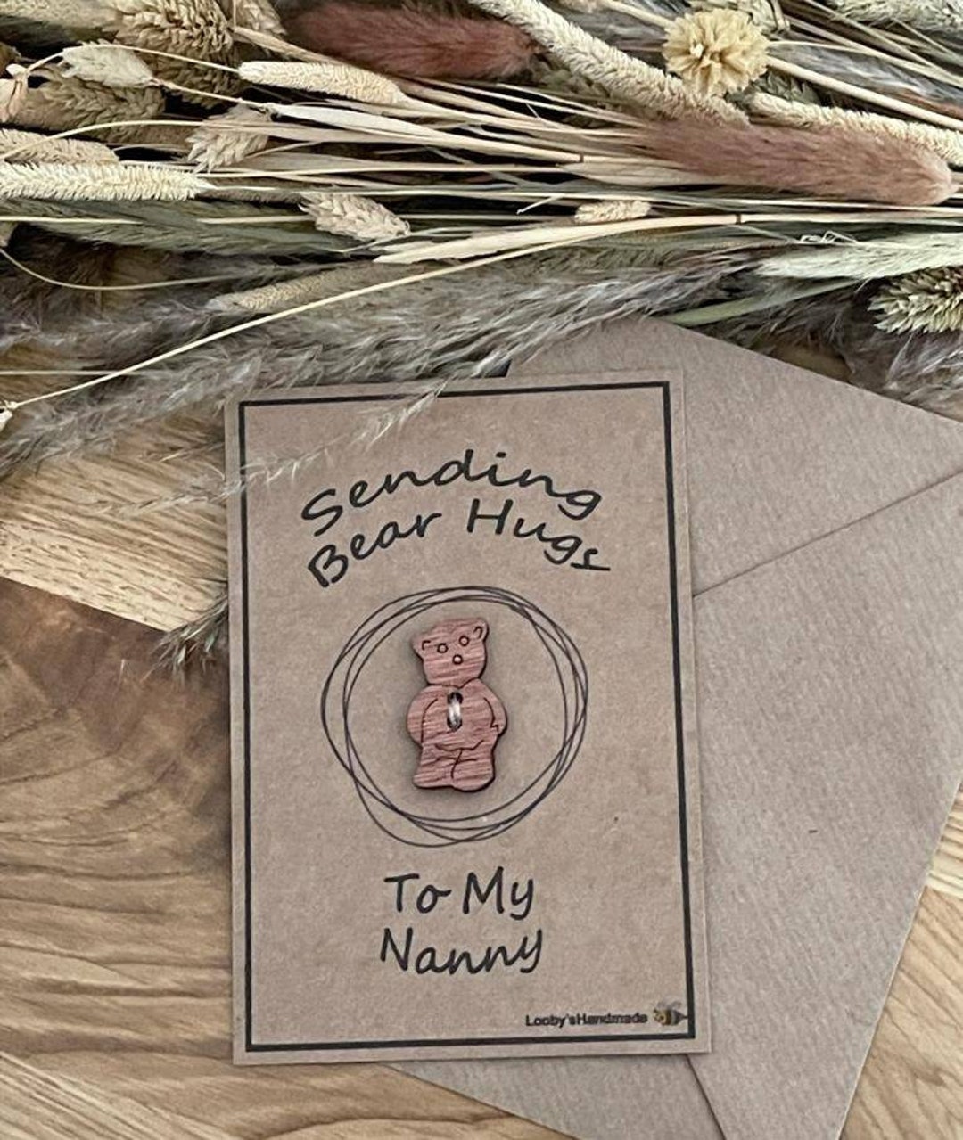 Bear Hug Pocket Hug Bear Hugs to My Nanny Nan Grandad Aunty Daddy Uncle