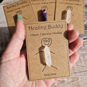 Cute crystal gift. Crystal healing. Calming / lucky / love / healing crystal. Friendship crystal. Thinking of you. Uplifting gift. Funny