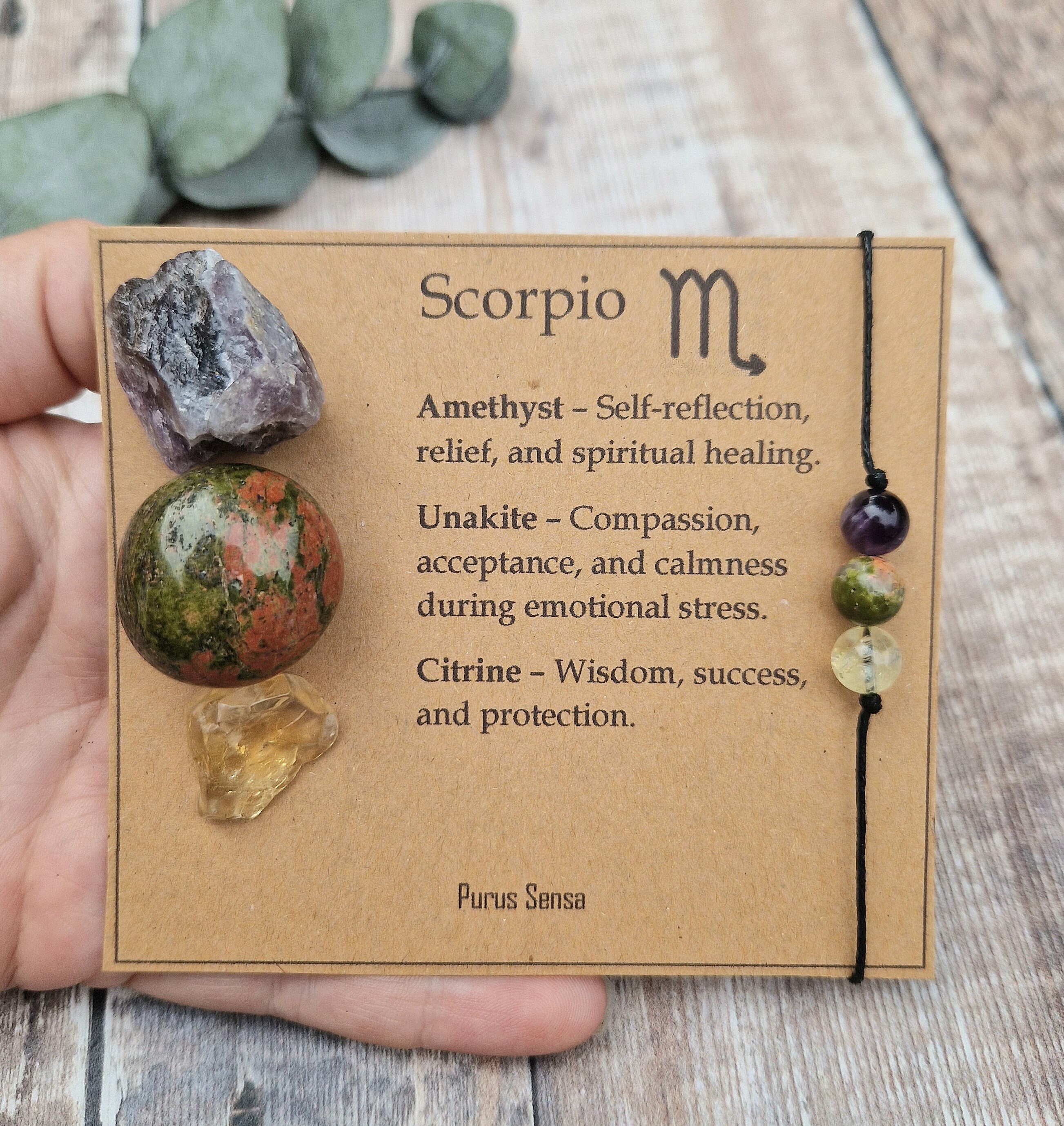 Birthstone Crystals Associated With Scorpio Crystal Gift Set For