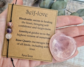 Self-love and Heartbreak Healing Crystal Set | 6 Crystals for