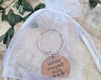 Divertente regalo originale per un capo. regalo per il capo portachiavi portachiavi. idea regalo unica. piccolo regalo. Babbo Natale segreto - Italia