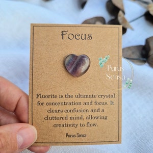 kristal voor focus. examens. Concentratie. Studie. Veel geluk. ondersteuning bij examens. Kristal voor focus. met betekeniskaart. Natuurlijk kristalcadeau.