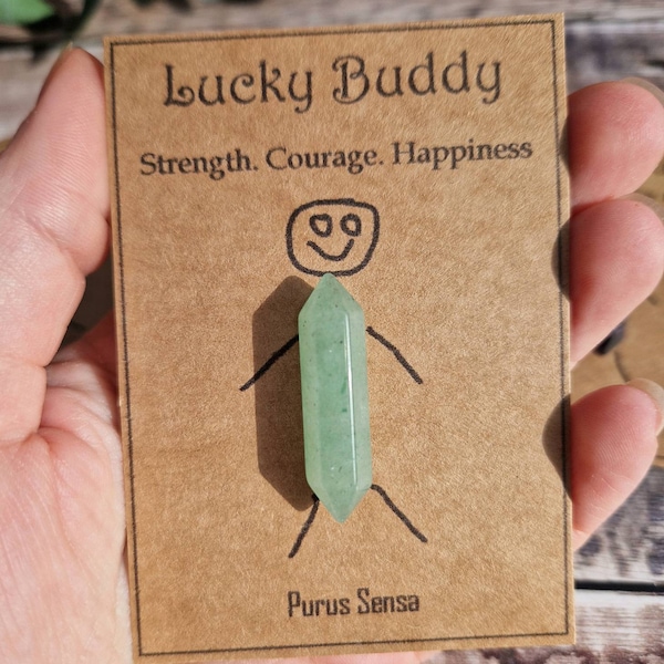 Cute crystal gift. Lucky crystal. Crystal for luck / love / healing / calming. Friendship crystal. Thinking of you. Good luck crystal gift.