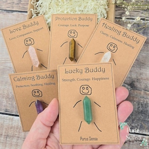 Regalo per pensare a te / Piccolo regalo di cristallo per un amico / Regalo di amicizia / Compagno di cristallo curativo / Simpatico regalo tascabile