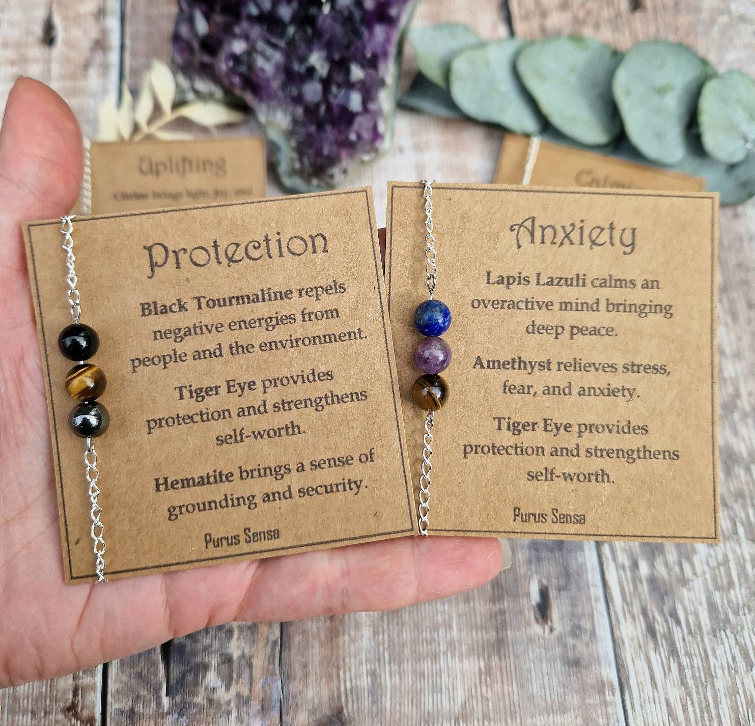 Kvekstio Crystal Keyring For Women, Good Luck Gift, Self Love, Uplifting Daily Remind, Relief Stress Anxiety Recovery Gift, Multicolor, Medium