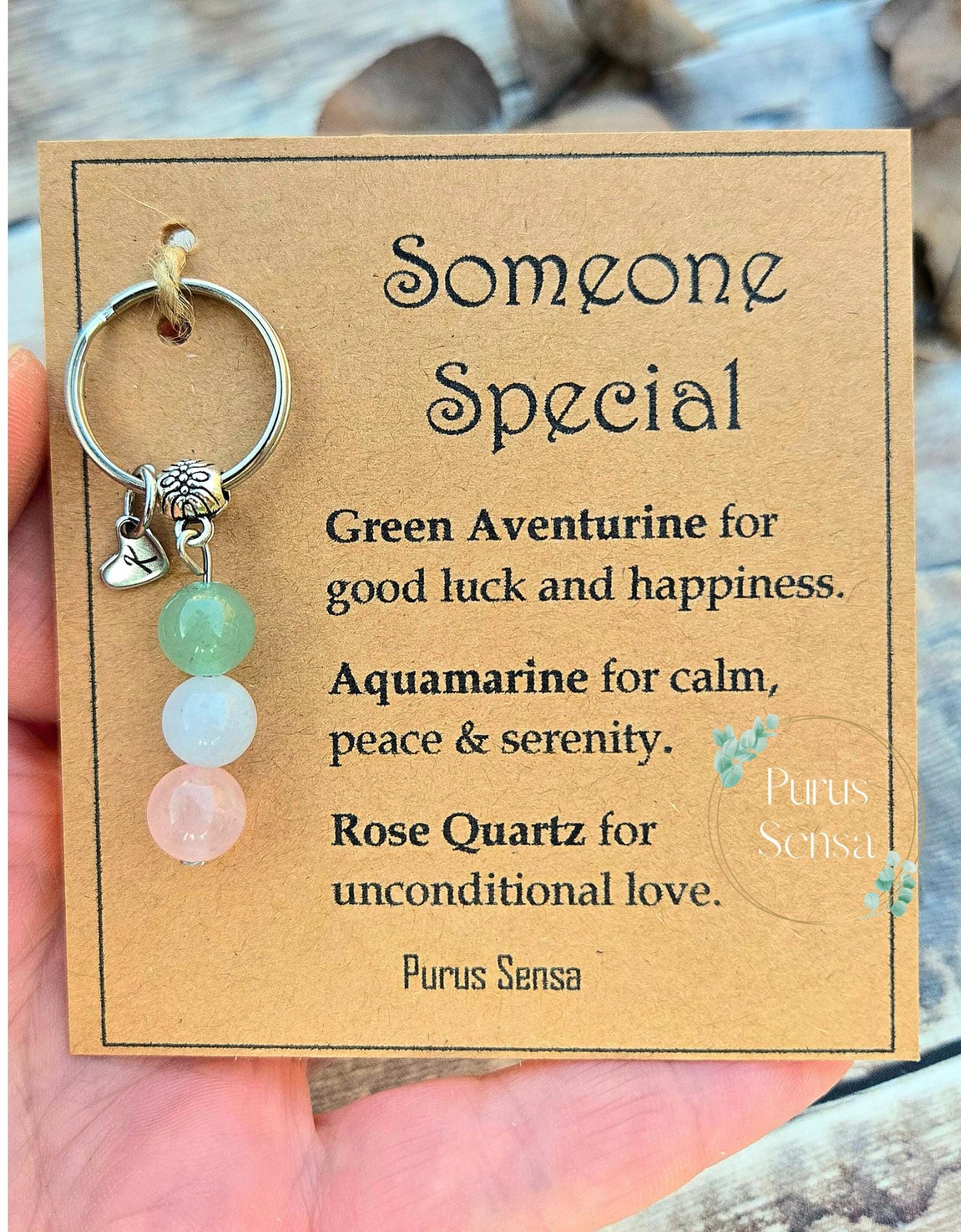PERSONLISED Crystal gift for someone special. Birthday, valentines, anniversary, thinking of you, thank you gift. Genuine gemstones