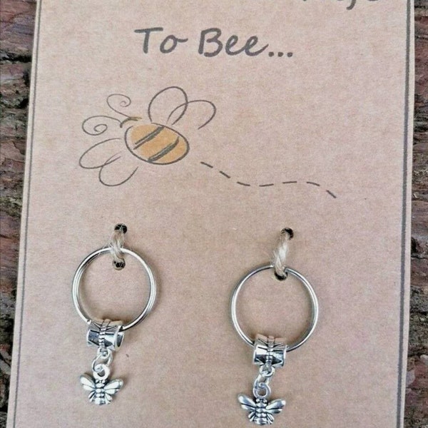Husband And Wife To Be Gift Keyrings on Gift Card Bee Pun Wedding Engagement Gift His Hers Him Cute Mr Mrs