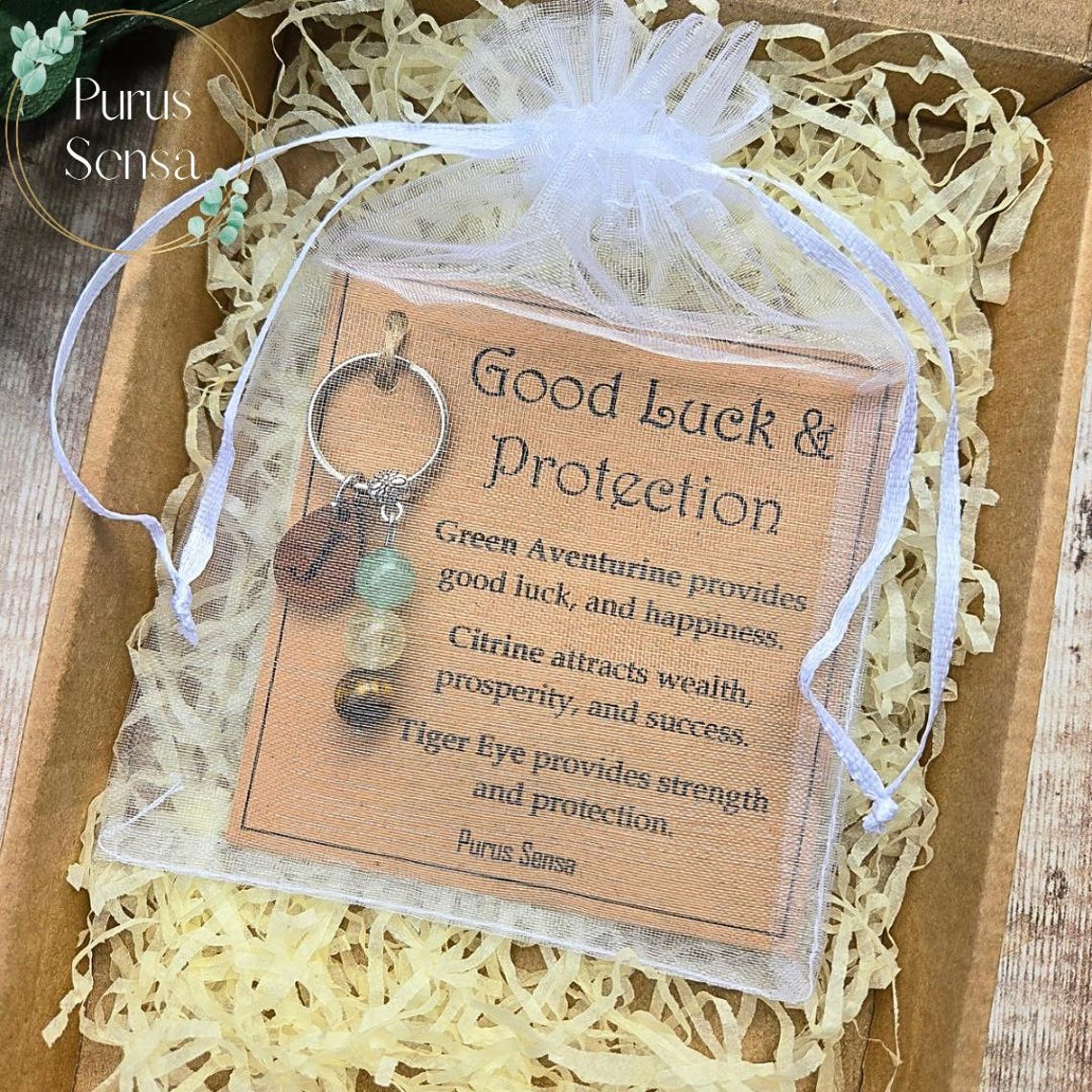 Crystal Keyring for Good Luck and Protection. Crystals for Good Luck ...
