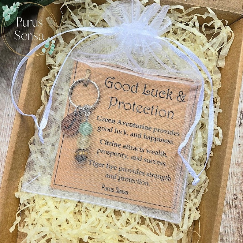 Crystal Keyring for Good Luck and Protection. Crystals for Good Luck ...