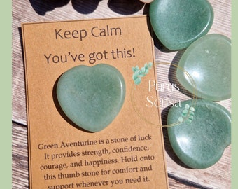 Crystal for luck / confidence. Crystal gift. Good luck crystal. Protection and support crystal gift. Green aventurine. New chapter.