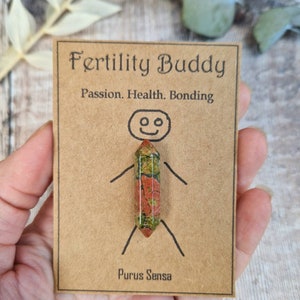 Fertility support gift. Cute fertility crystal. Ivf gift. Crystal for pregnancy. Premium unakite crystal for fertility. Fertility gift
