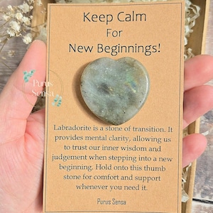 Crystal for new beginnings. New chapter. Crystal gift. Fresh start. New beginning gift. Labradorite. Divorse. New home. New job. him / her