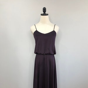 Vintage Lillie Rubin deep purple strappy dress