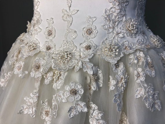 Vintage Lady Eleanor embellished wedding dress ba… - image 2