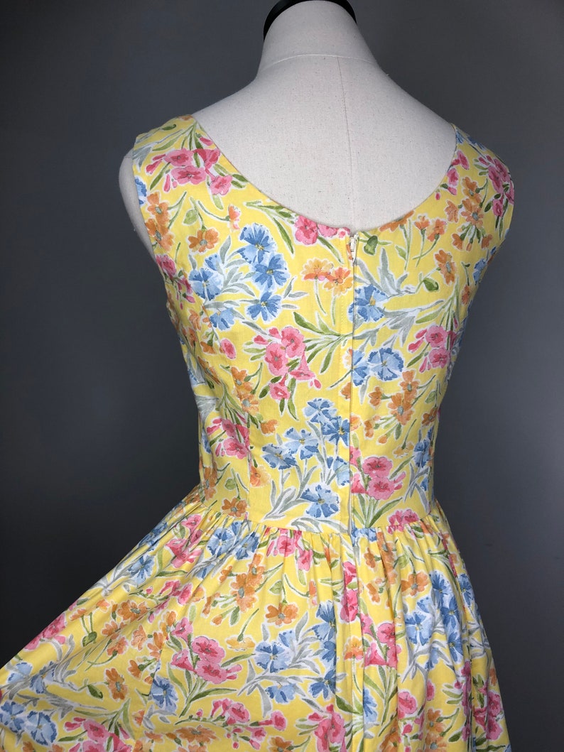 Vintage Laura Ashley pastel floral sundress image 8