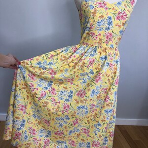 Vintage Laura Ashley pastel floral sundress image 3