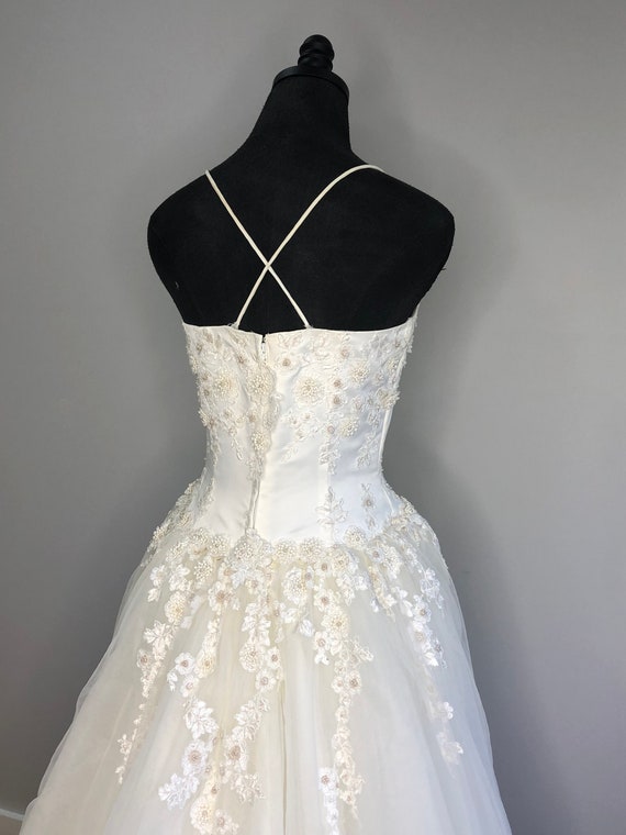Vintage Lady Eleanor embellished wedding dress ba… - image 5