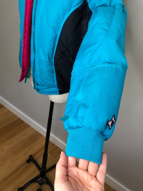 Vintage 80’s colorblock down puffer jacket - image 10