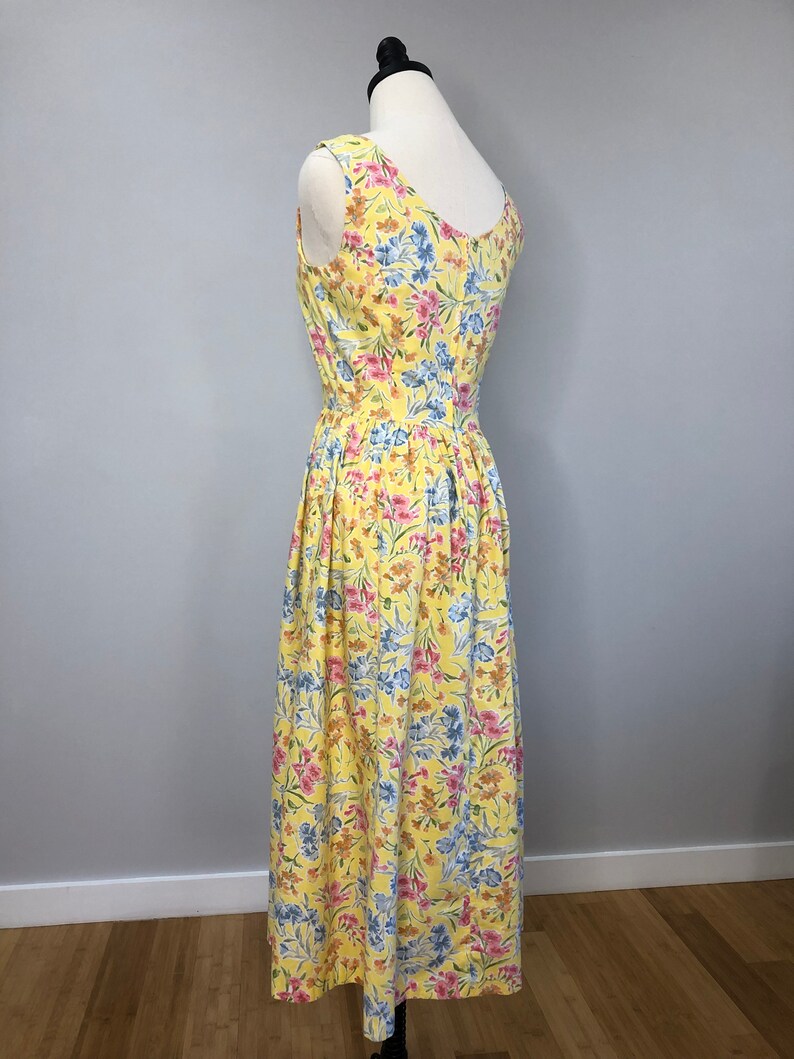 Vintage Laura Ashley pastel floral sundress image 5