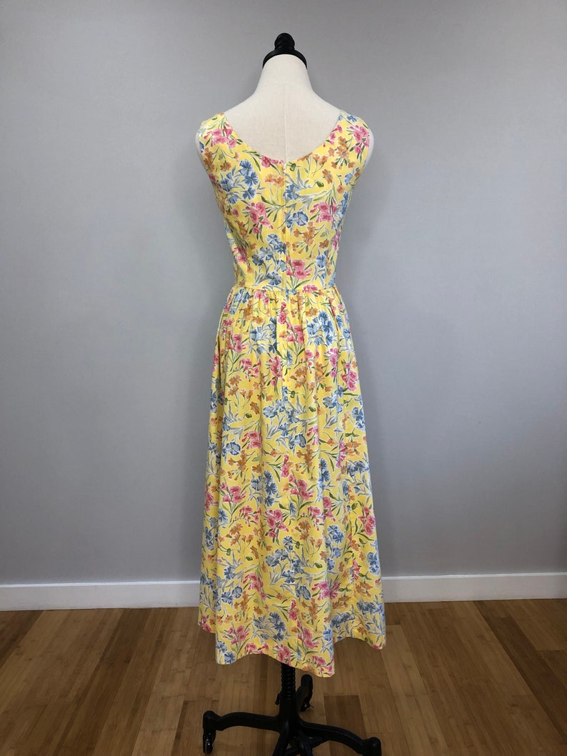 Vintage Laura Ashley pastel floral sundress image 4