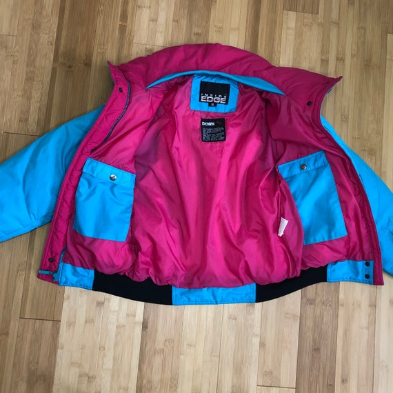 Vintage 80’s colorblock down puffer jacket - image 6