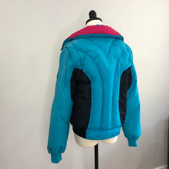 Vintage 80’s colorblock down puffer jacket - image 2