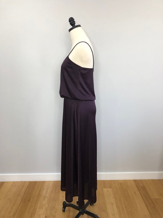 Vintage Lillie Rubin deep purple strappy dress - image 5