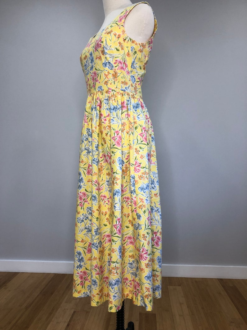 Vintage Laura Ashley pastel floral sundress image 6