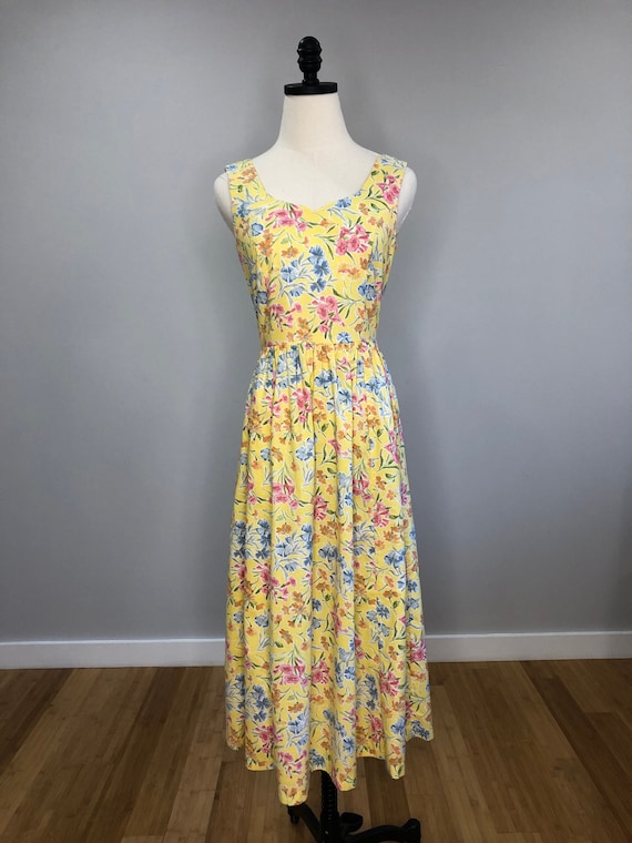 Vintage Laura Ashley pastel floral sundress