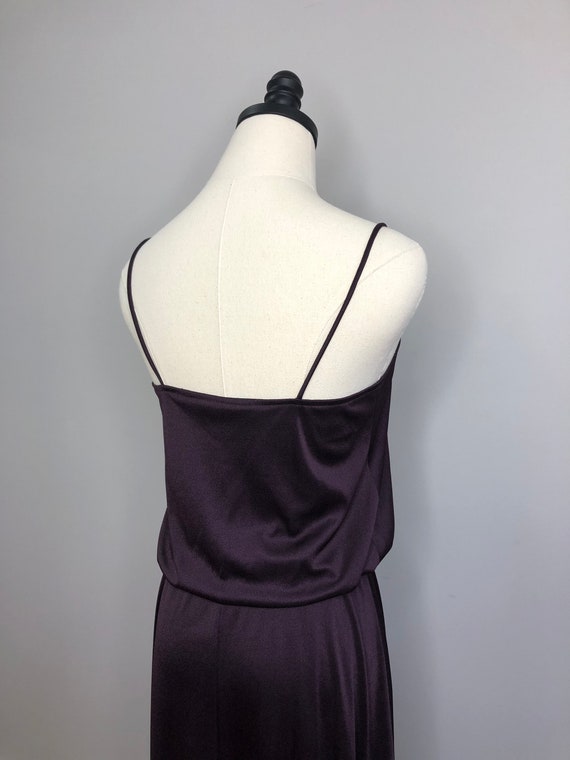 Vintage Lillie Rubin deep purple strappy dress - image 7