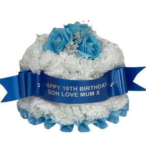 Artificial Silk Birthday Funeral Flower wreath Memorial Tribute Grave Arrangement